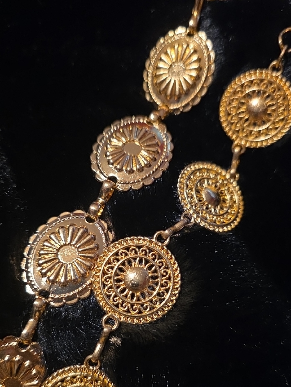 2 Gold-Tone Belts